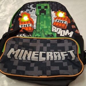 Minecraft Creeper Backpack Light Up